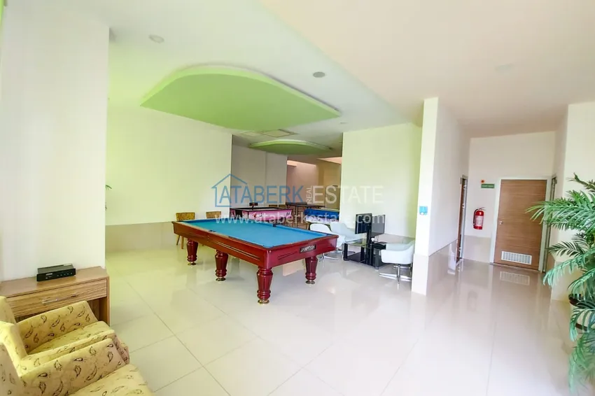 1+1 apartment with furniture and mountain views in a complex with infrastructure - Avsallar district, Alanya 18 