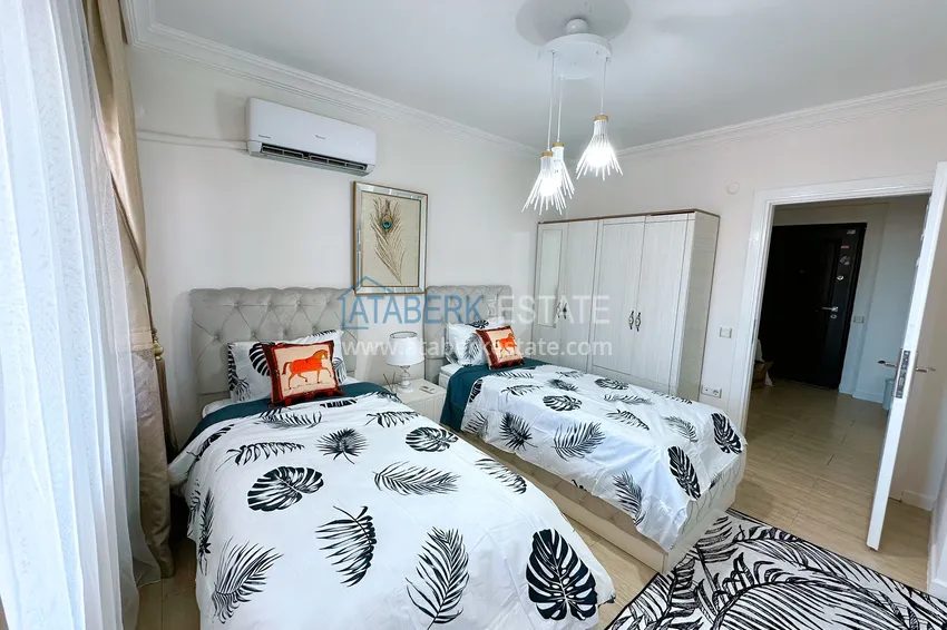 Purchase Real estate for residence permit - Apartment with modern interior and sea view in Tosmur, Alanya 15 