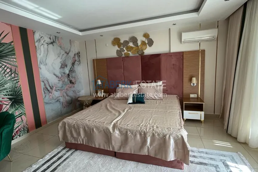 Purchase Excellent duplex penthouse with sea view in a luxury complex — Cikcilli district, Alanya 19 