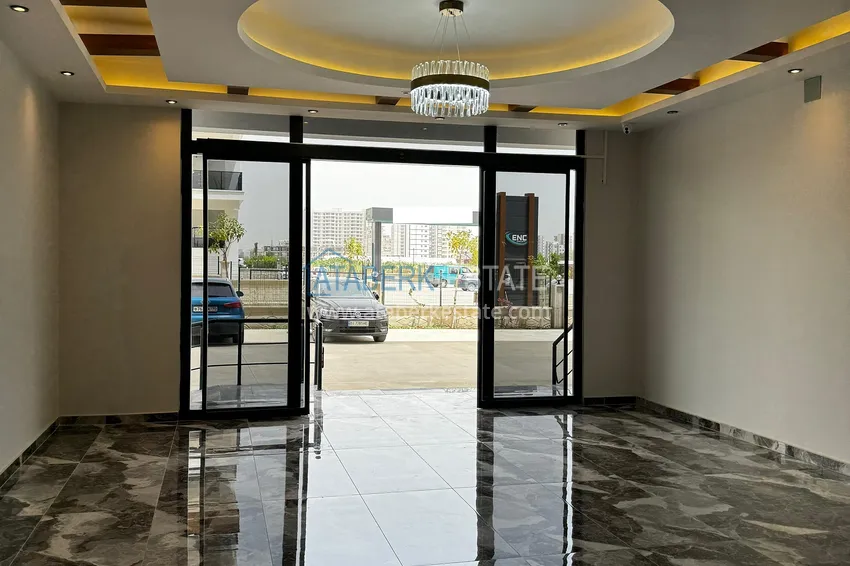 One bedroom apartment with separate kitchen and side sea view in Mersin, Tomyuk district 22 