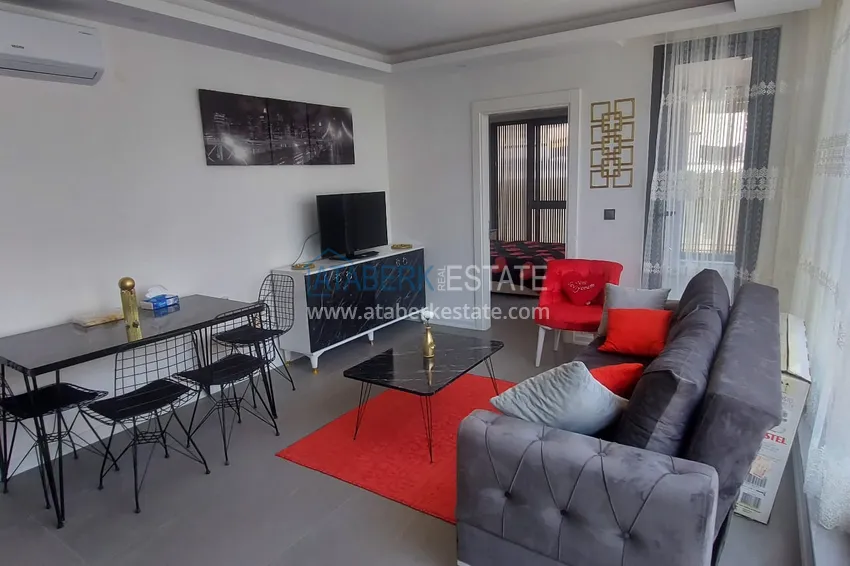 Purchase Furnished European-style two-room apartment in the center of Alanya in a comfortable complex 1 