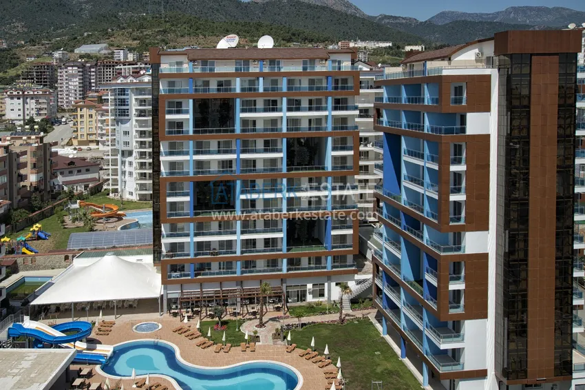 Excellent duplex penthouse with sea view in a luxury complex — Cikcilli district, Alanya 1 