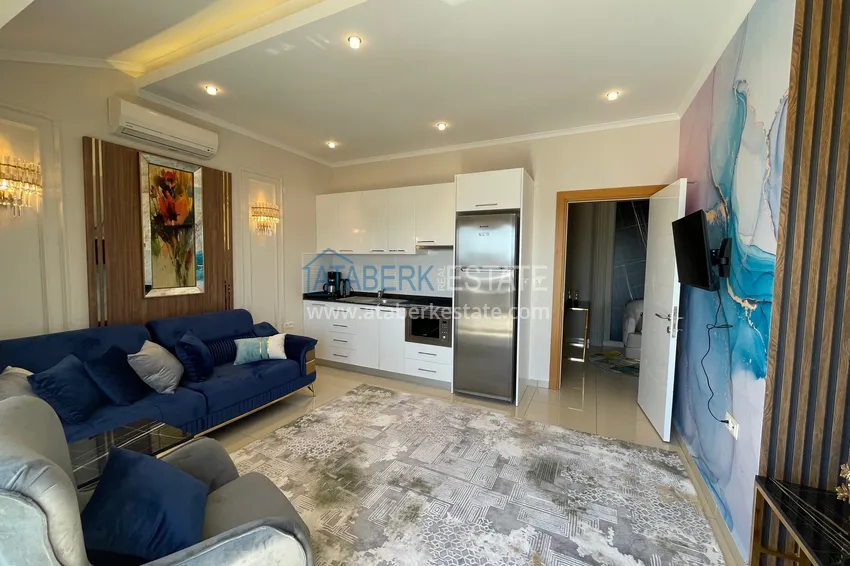 Purchase Excellent duplex penthouse with sea view in a luxury complex — Cikcilli district, Alanya 23 