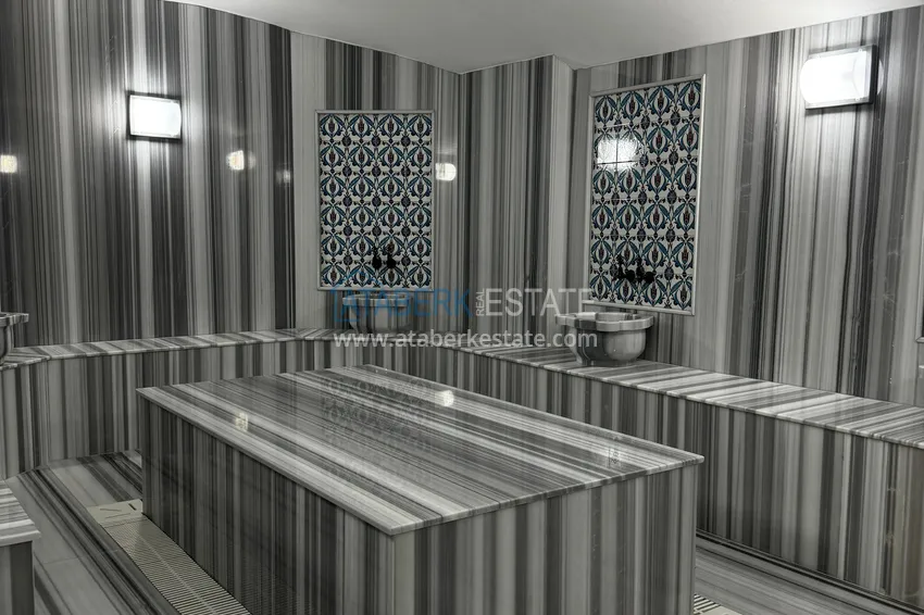 One bedroom Apartment with Fine Finishing and Mountain View in Tomyuk District, Mersin. Installment is possible 30 