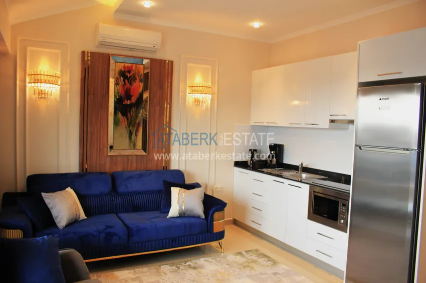 Purchase Excellent duplex penthouse with sea view in a luxury complex — Cikcilli district, Alanya 24 