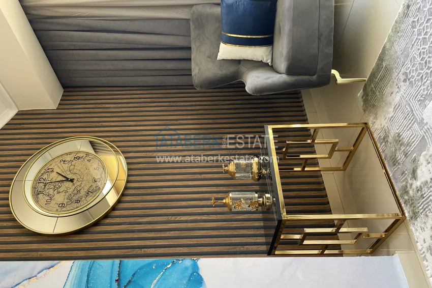 Purchase Excellent duplex penthouse with sea view in a luxury complex — Cikcilli district, Alanya 26 