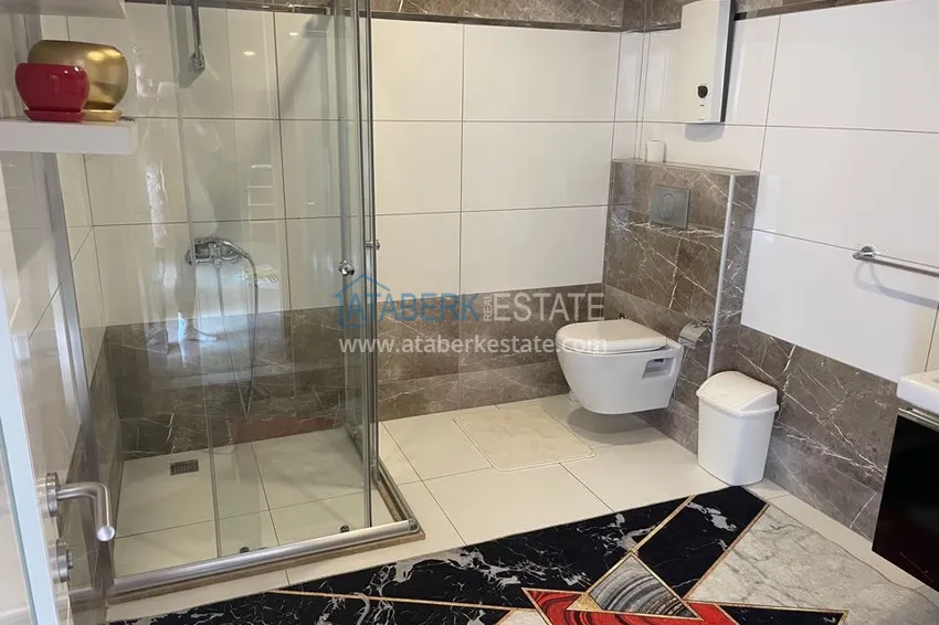 Purchase Excellent duplex penthouse with sea view in a luxury complex — Cikcilli district, Alanya 28 