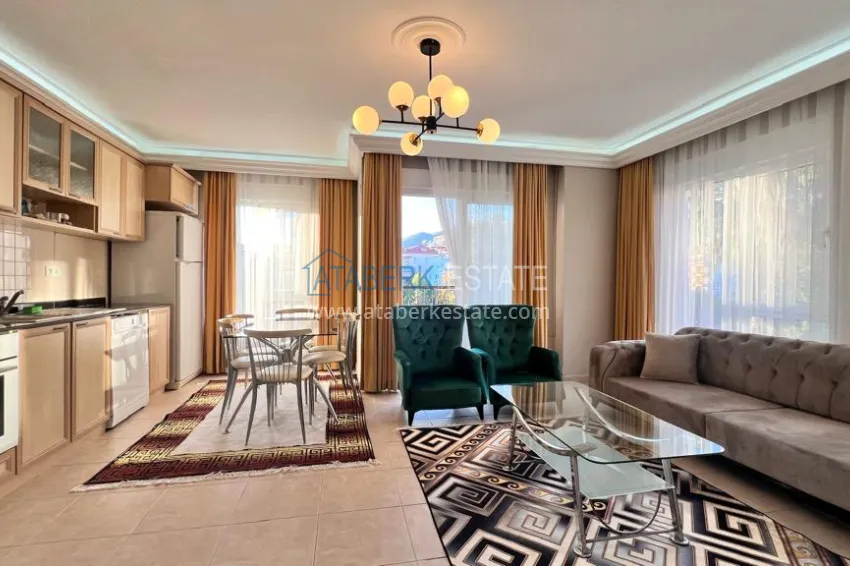 Purchase Cozy Two Bedroom Apartment with Furniture and Mountain View in the Heart of Alanya 2 