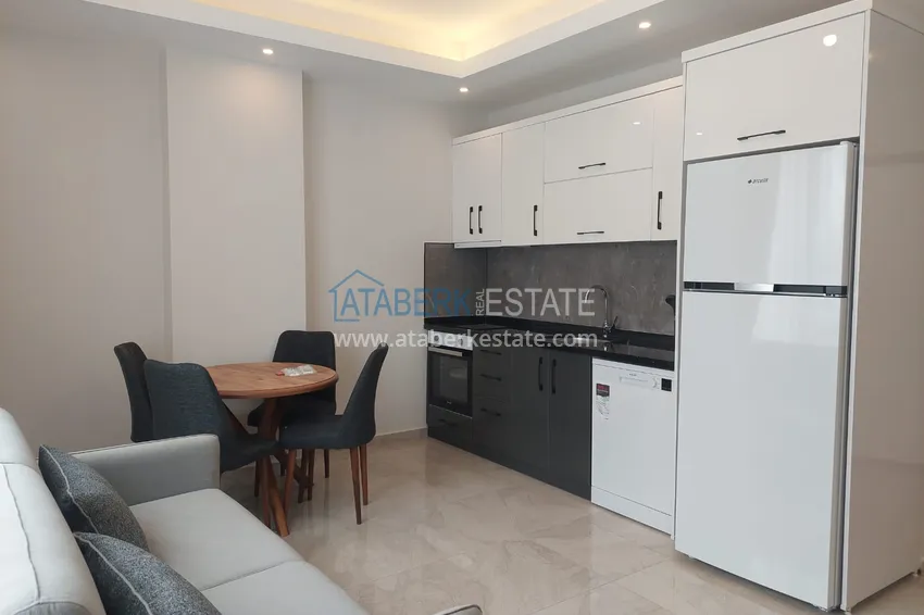 Purchase One bedroom furnished apartment for rent in the center of Oba district, Alanya No. 18 3 