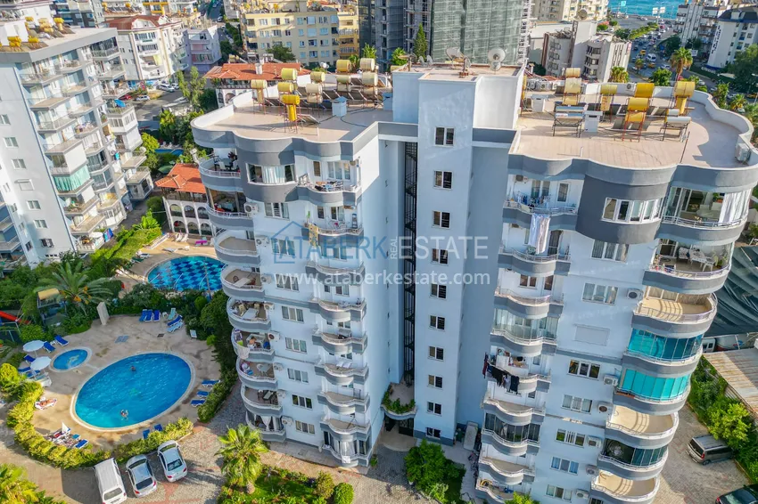 Real estate for residence permit - Apartment with modern interior and sea view in Tosmur, Alanya 2 