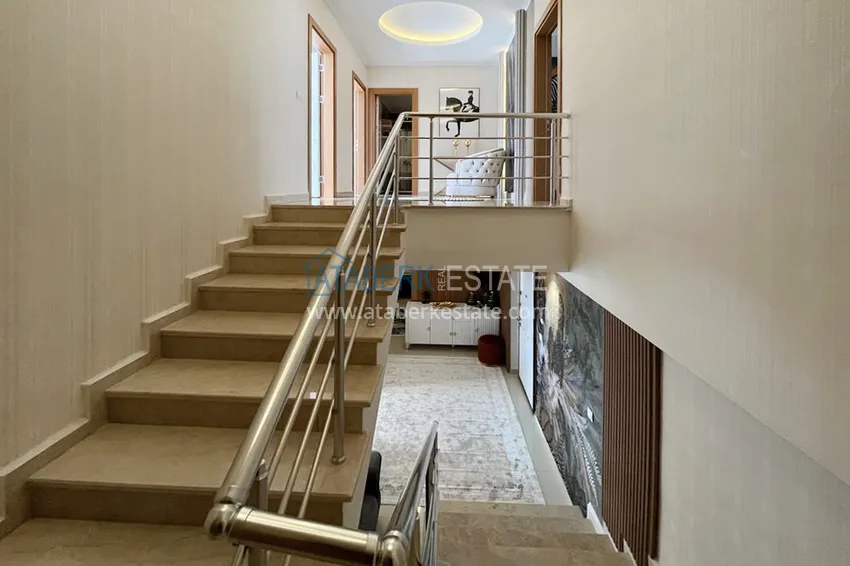 Purchase Excellent duplex penthouse with sea view in a luxury complex — Cikcilli district, Alanya 33 