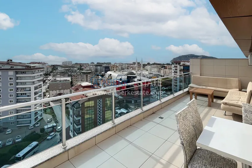 Purchase Excellent duplex penthouse with sea view in a luxury complex — Cikcilli district, Alanya 37 