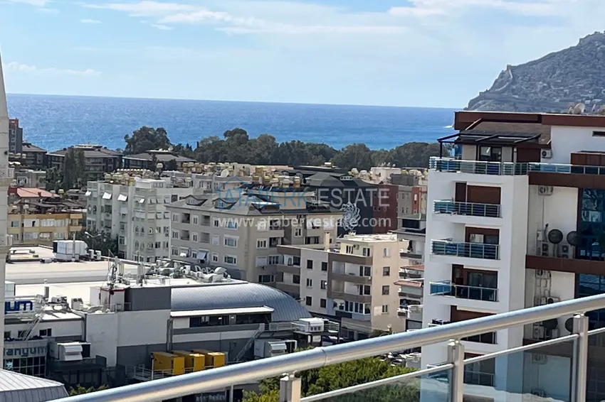 Purchase Excellent duplex penthouse with sea view in a luxury complex — Cikcilli district, Alanya 39 