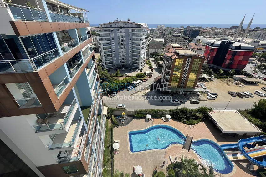 Purchase Excellent duplex penthouse with sea view in a luxury complex — Cikcilli district, Alanya 40 