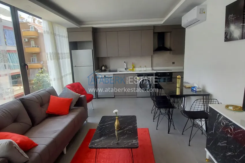 Purchase Furnished European-style two-room apartment in the center of Alanya in a comfortable complex 3 