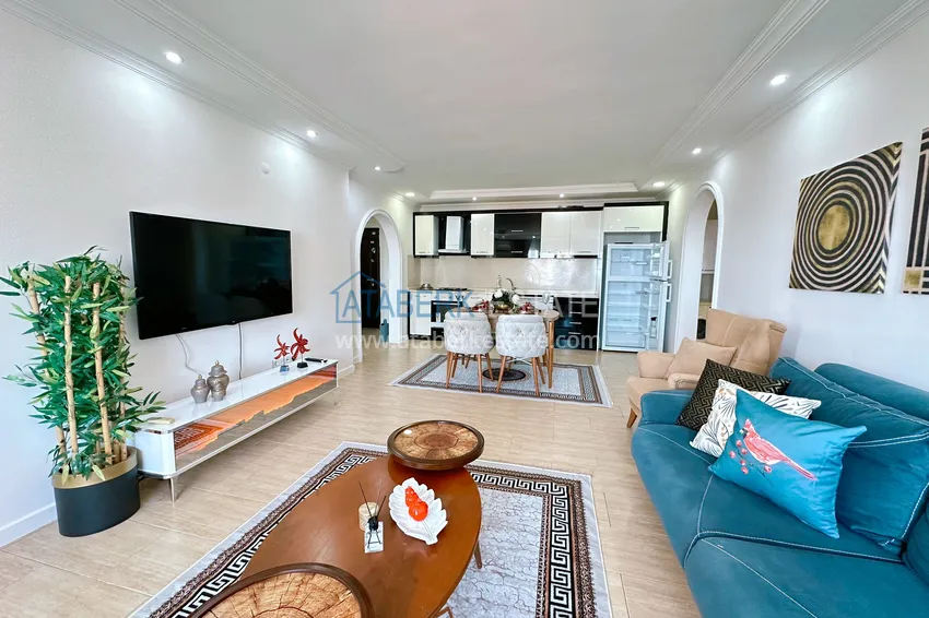 Purchase Real estate for residence permit - Apartment with modern interior and sea view in Tosmur, Alanya 3 