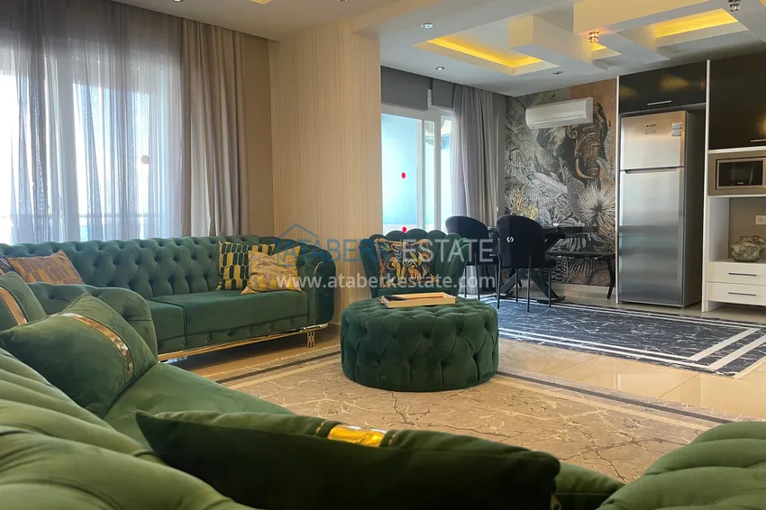 Purchase Excellent duplex penthouse with sea view in a luxury complex — Cikcilli district, Alanya 6 