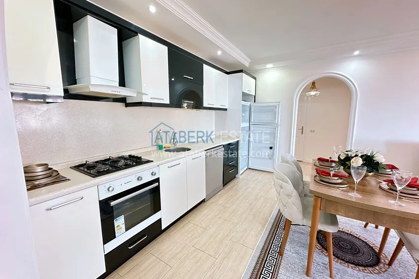 Purchase Real estate for residence permit - Apartment with modern interior and sea view in Tosmur, Alanya 6 