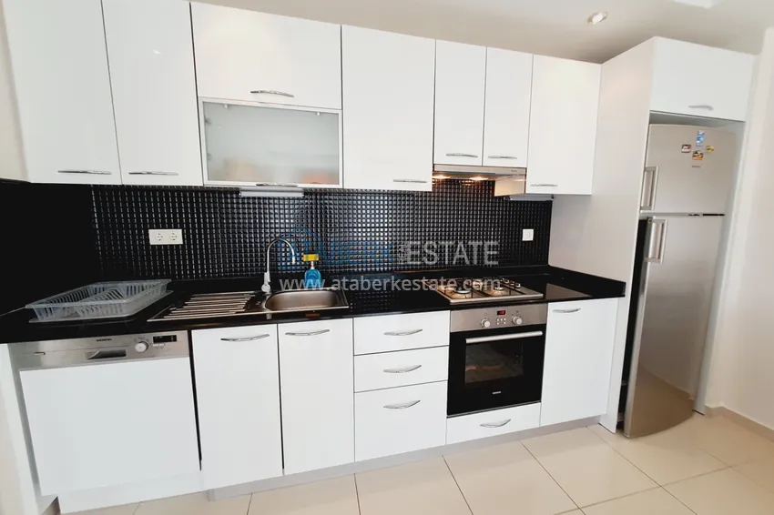 Purchase 1+1 apartment with furniture and mountain views in a complex with infrastructure - Avsallar district, Alanya 7 