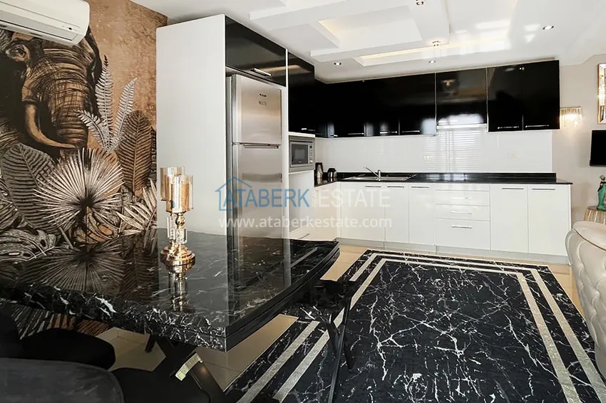 Purchase Excellent duplex penthouse with sea view in a luxury complex — Cikcilli district, Alanya 9 
