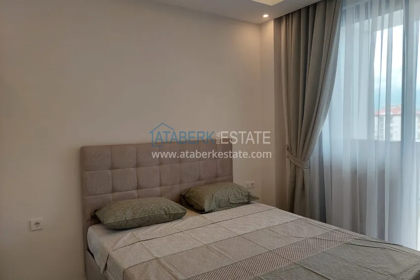 Purchase One bedroom furnished apartment for rent in the center of Oba district, Alanya No. 18 10 