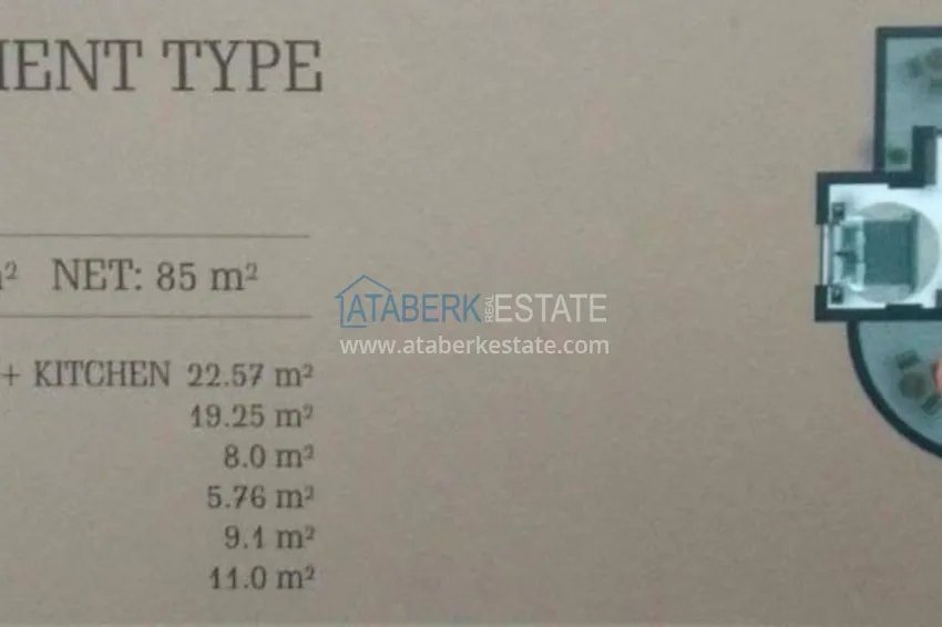 Buy cheap One bedroom apartment with a large area and high-quality finishes in Mahmutlar, Alanya 1 