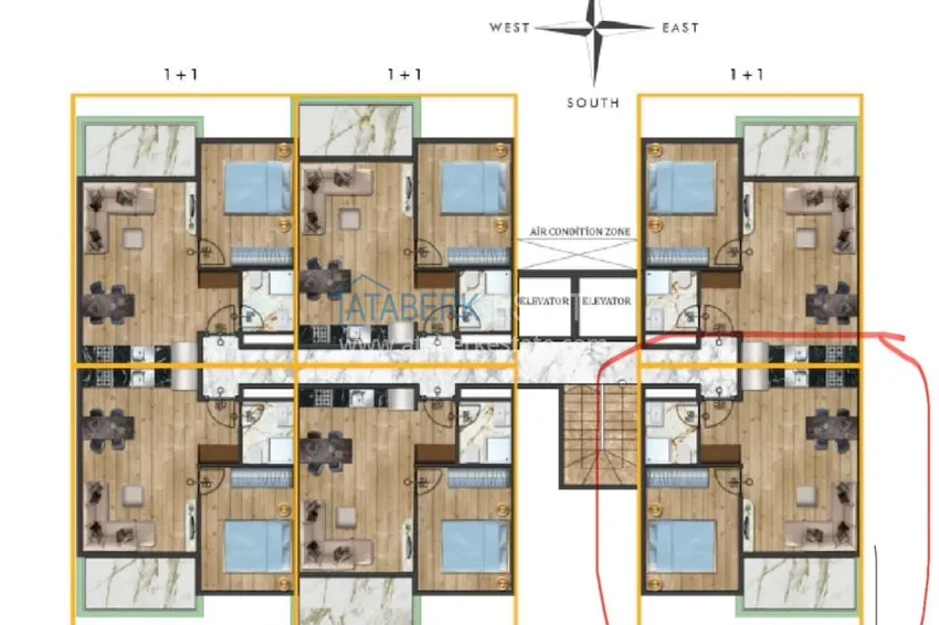 Buy cheap Furnished 1+1 apartment in a new comfort-class complex, Kargicak district — Alanya  1 