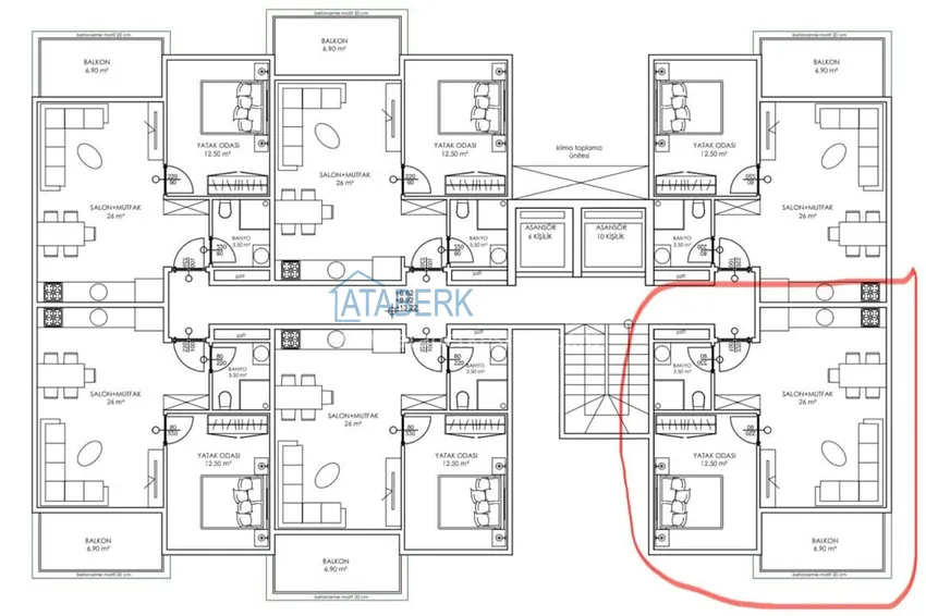 Buy cheap Furnished 1+1 apartment in a new comfort-class complex, Kargicak district — Alanya  2 
