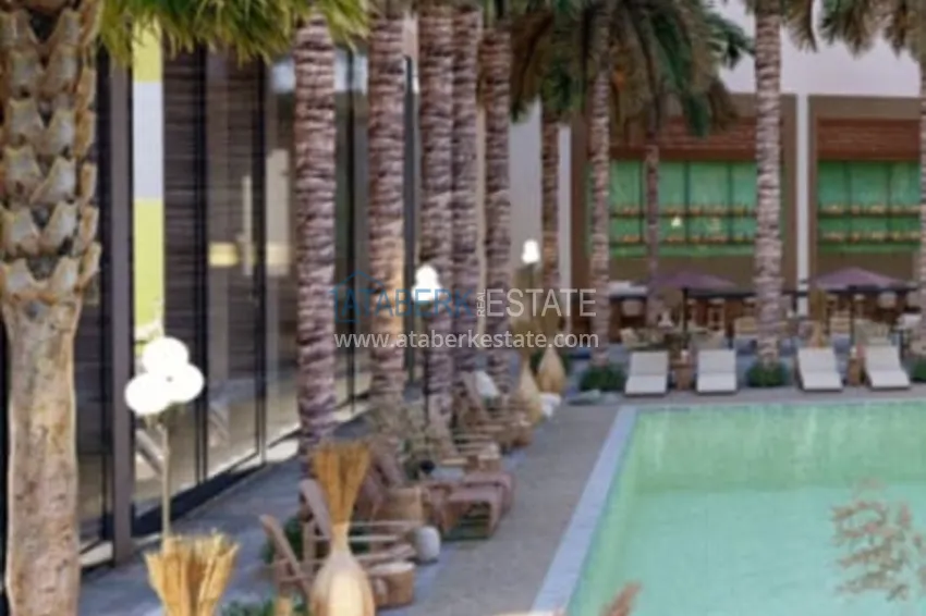 Residential complex under construction on the beachfront in Antalya, Lara - Guzeloba district 10 