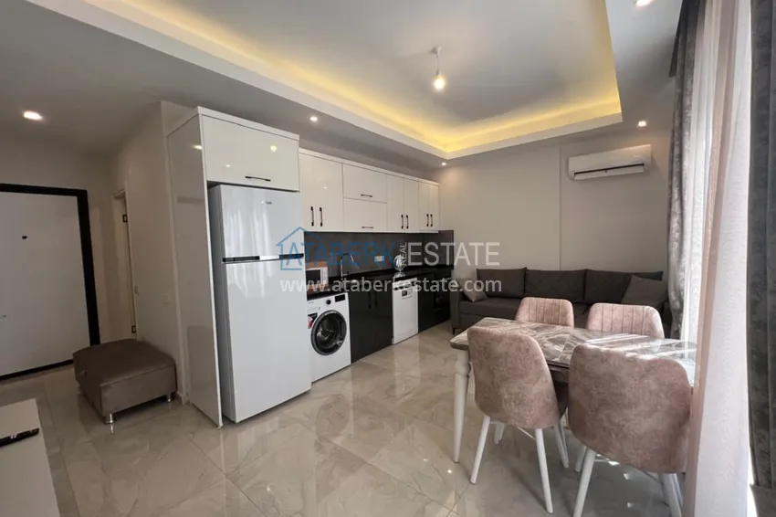 Furnished one-bedroom apartment for rent in the center of Oba district, Alanya No. 8 1 