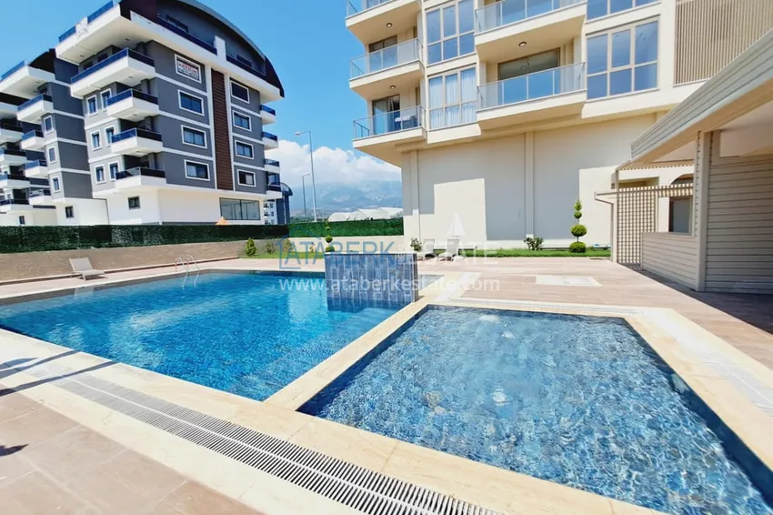 Furnished 1+1 apartment in a new comfort-class complex, Kargicak district — Alanya  2 