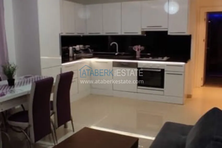 Purchase  Turnkey two-room apartment in the center of Alanya - Cleopatra Beach area 2 