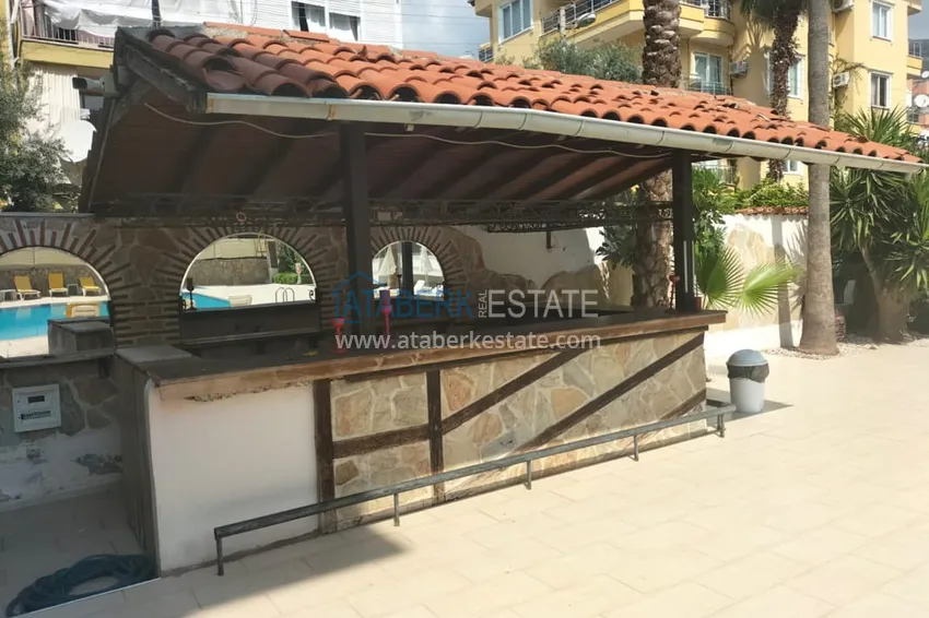 1+1 apartment with furniture and glazed balcony in the center of Alanya - Cleopatra beach area 6 