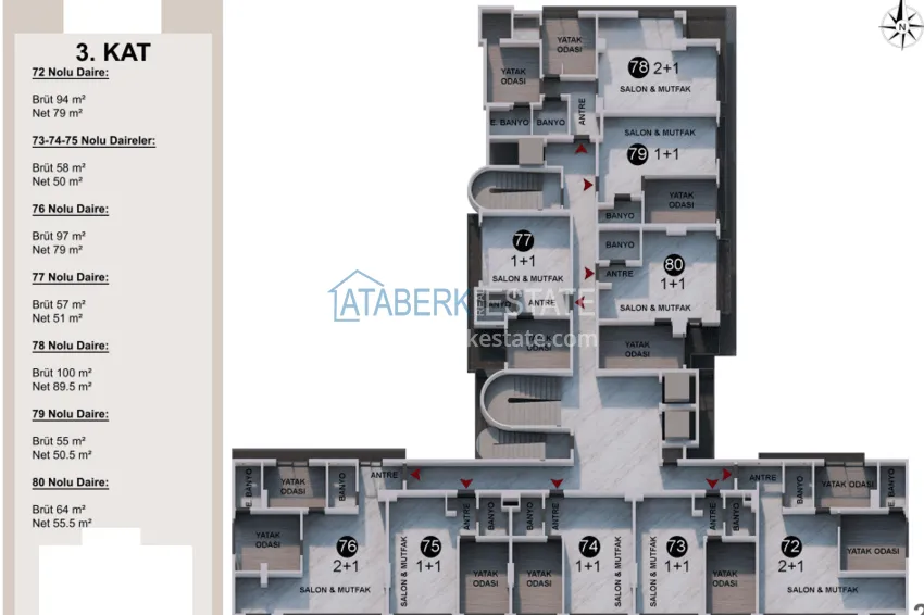 Buy cheap Residential complex under construction on the beachfront in Antalya, Lara - Guzeloba district 3 