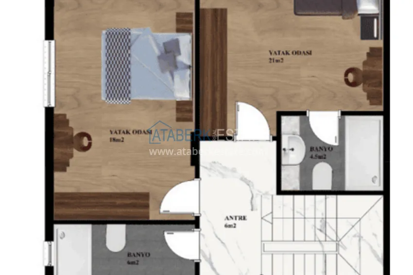 Buy cheap Villa from a developer in a cottage complex in Kargicak, Alanya  3 