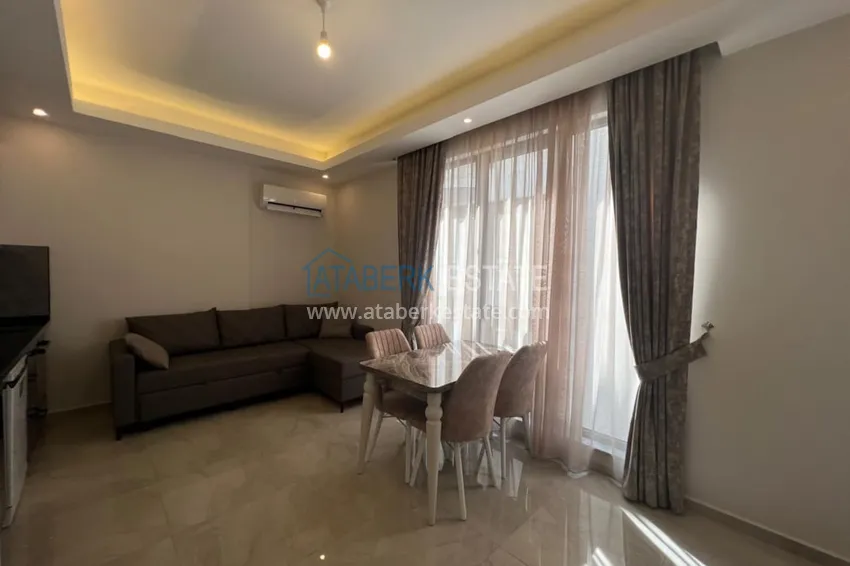Purchase Furnished one-bedroom apartment for rent in the center of Oba district, Alanya No. 8 5 