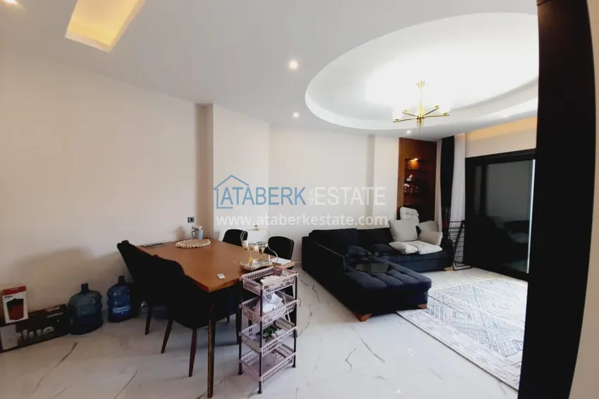Purchase  1+1 apartment with furniture and sea views in a complex on the beachfront — Alanya, Kargicak district 3 
