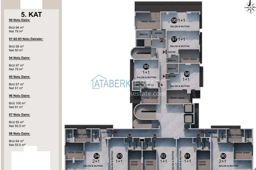 Buy cheap Residential complex under construction on the beachfront in Antalya, Lara - Guzeloba district 5 