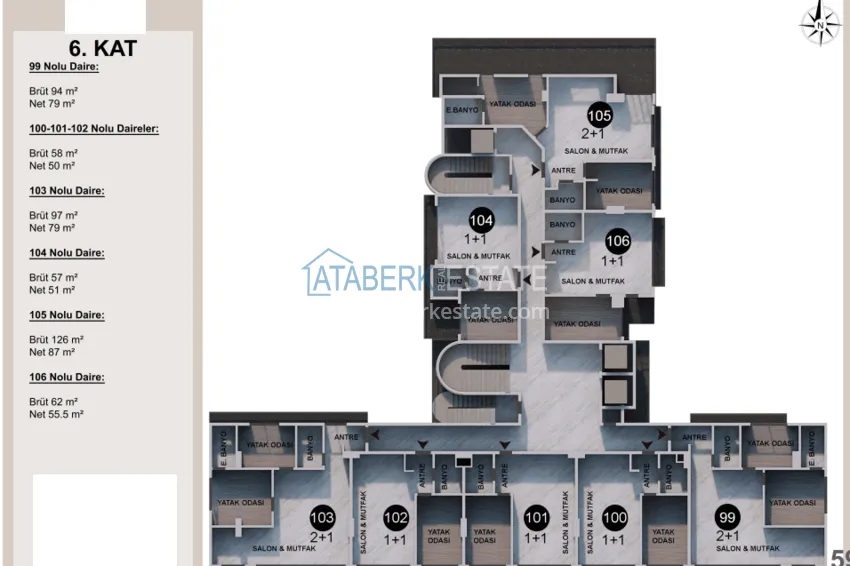 Buy cheap Residential complex under construction on the beachfront in Antalya, Lara - Guzeloba district 6 