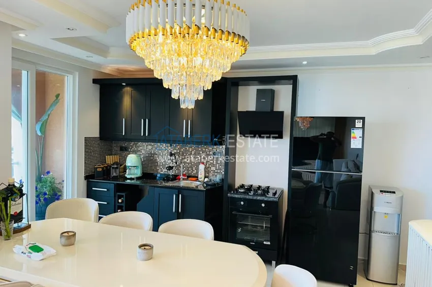 Purchase Real estate for a residence permit! Furnished duplex with panoramic sea views in the picturesque area of Sugozu, Alanya 6