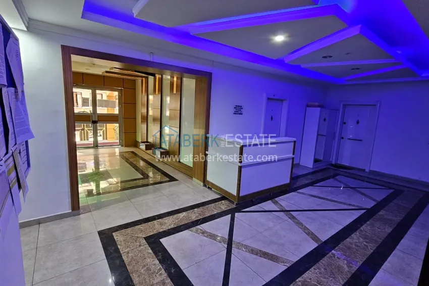 1+1 apartment with furniture and glazed balcony in the center of Alanya - Cleopatra beach area 12 