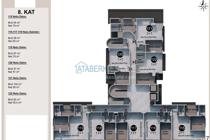 Buy cheap Residential complex under construction on the beachfront in Antalya, Lara - Guzeloba district 8 