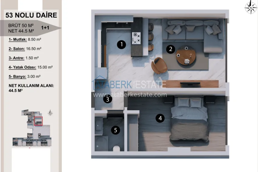 Buy cheap Residential complex under construction on the beachfront in Antalya, Lara - Guzeloba district 15 