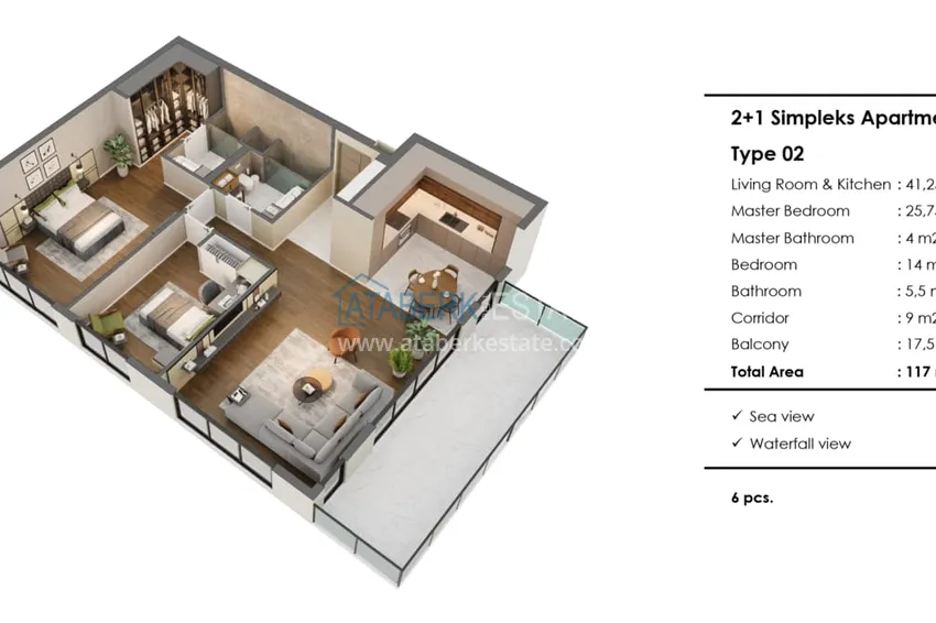 Buy cheap Elite residential complex in Antalya, Lara district. Premium apartments from a world-famous hotel chain 3 