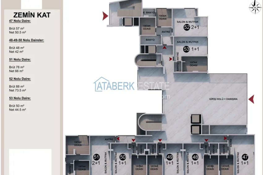 Buy cheap Residential complex under construction on the beachfront in Antalya, Lara - Guzeloba district 10 