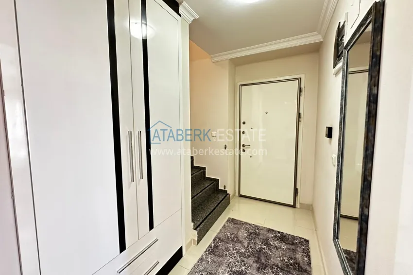 Purchase Duplex penthouse with furniture and sea views. Tosmur District, Alanya 1