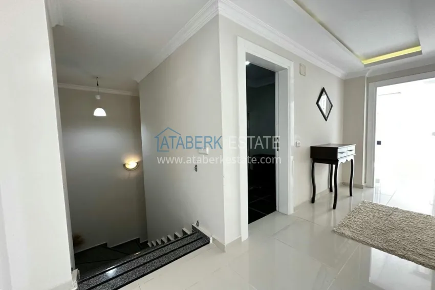 Purchase Duplex penthouse with furniture and sea views. Tosmur District, Alanya 10