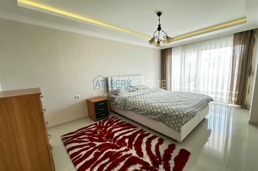 Purchase Duplex penthouse with furniture and sea views. Tosmur District, Alanya 14