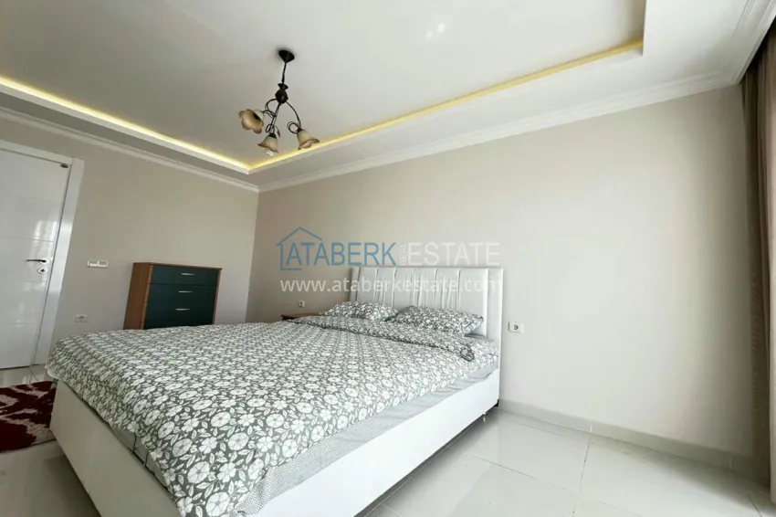 Purchase Duplex penthouse with furniture and sea views. Tosmur District, Alanya 15