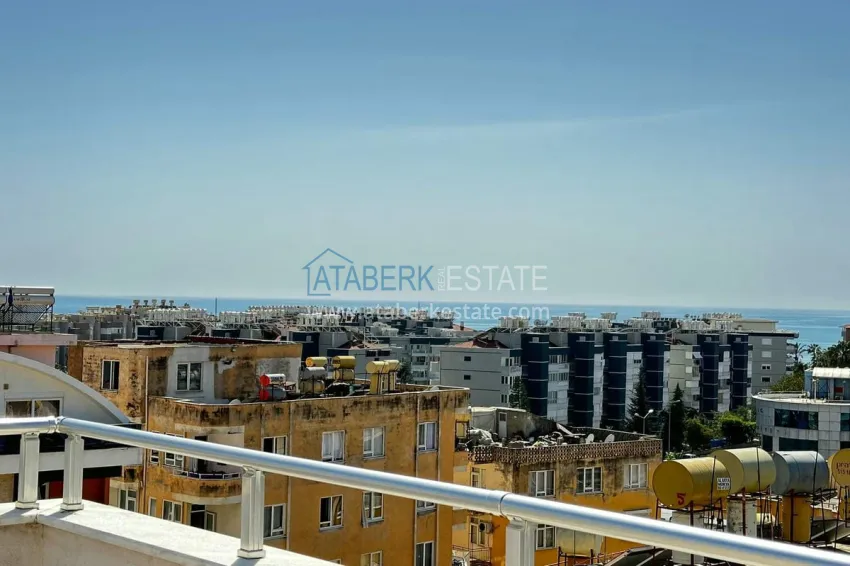 Purchase Duplex penthouse with furniture and sea views. Tosmur District, Alanya 21